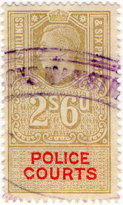 (33) 2/6d Gold & Vermillion (un)