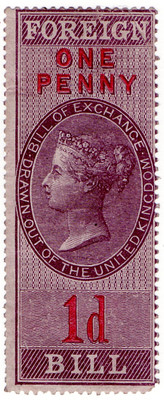 (26) 1d Lilac & Carmine (1855)