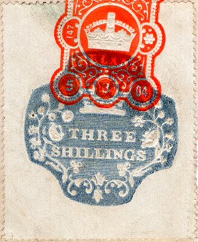 (05) 3/- Blue