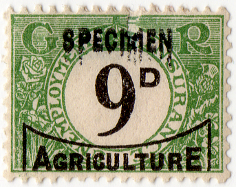 (07) 9d Green & Black (1936)