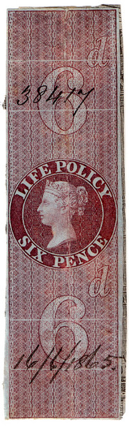 (19) 6d Red-Brown (1865)