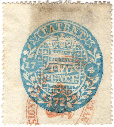 (17) 2d Blue (1872)