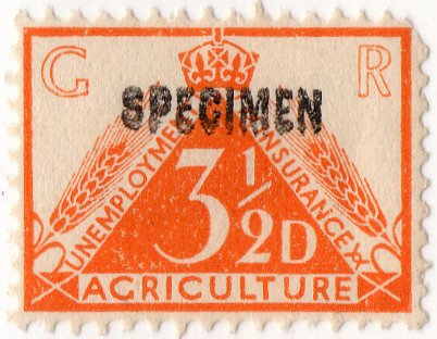 (un) 3½d Orange (1936)