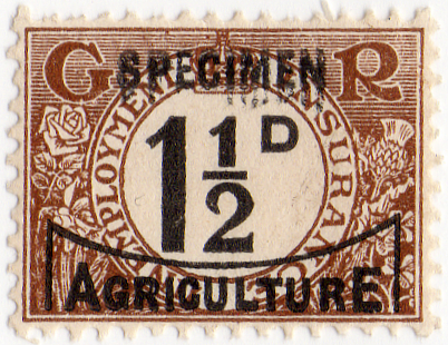 (un) 1½d Brown & Black (1936)