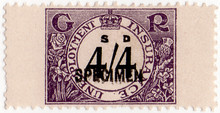 (209) 4/4d Purple & Black (1935)