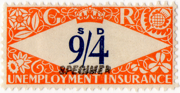 (232) 9/4d Orange & Dark Blue (1939)