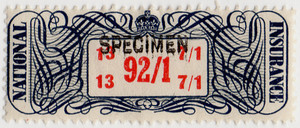 (24) 92/1d Blue, Black & Red (1948)