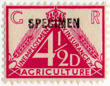 (15) 4½d Magenta (1936)