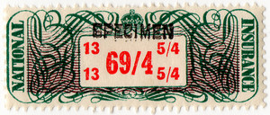 (21) 69/4d Green, Purple & Red (1948)