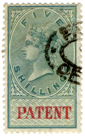(24) 5/- Green & Carmine (1872)