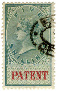 (24) 5/- Green & Carmine (1872)