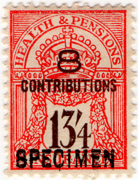(un) 13/4d Red & Brown (1945)
