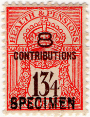 (un) 13/4d Red & Brown (1945)
