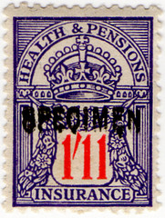(80) 1/11d Violet & Scarlet (1925)