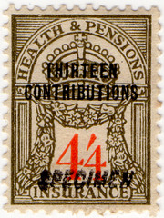 (159) 4/4d Olive & Orange (1945)