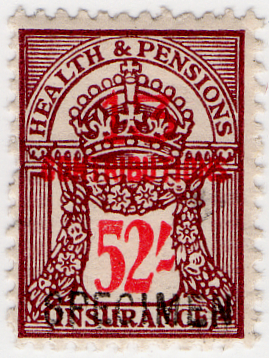 (un) 52/- Maroon & Scarlet (1945)