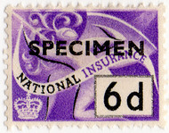(81) 6d Purple & Black (1955)