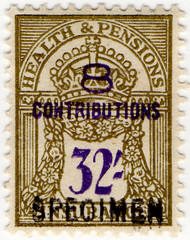 (un) 32/- Olive & Purple (1945)