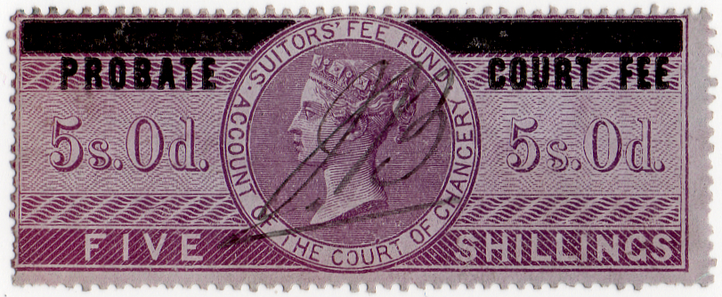 (04) 5/- Lilac & Black (1858)