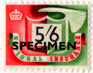(62) 5/6d Red & Green (1952)