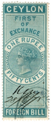 (30) 1R 50c Green (1874)