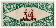 (225) 3/4d Green & Red-Brown (1939)