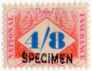 (16) 4/8d Pink & Blue (1948)