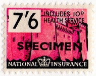 (un) 7/6d Red & Black (1957)