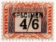 (un) 4/6d Orange & Black (1948)