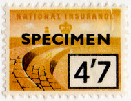 (un) 4/7d Mustard & Black (1957)