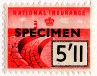(un) 5/11d Scaret & Black (1957)