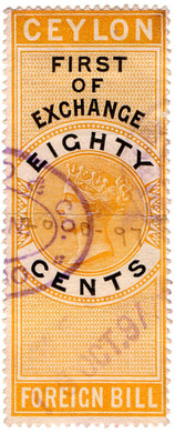 (27) 80c Yellow & Black (1874)
