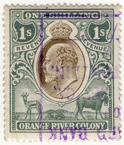 (100) 1/- Grey & Black (1903)