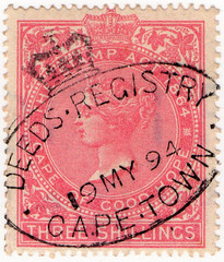 (118) 3/- Rose Red (1885)