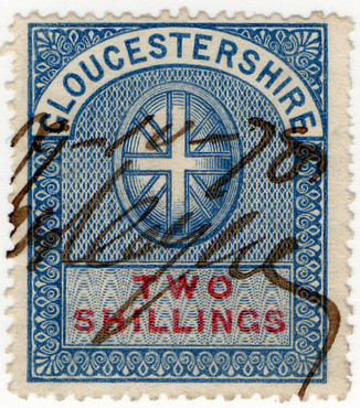 (24) 2/- Blue & Carmine (1878)
