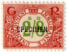 (106) 2/8d Claret & Green (1931)