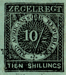 (23) 10/- Black on Green (1877)