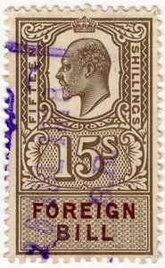 (162) 15/- Olive Green (1915)