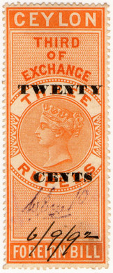 (42) 20c Overprint (1891)