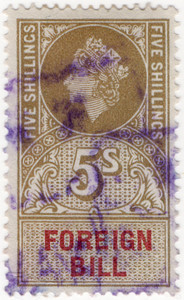 (226a) 5/- Olive & Red (1959)