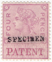 (33a) 4d Lilac & Light Red (1884)