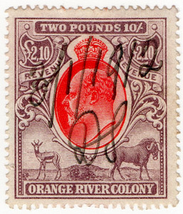 (110) £2 10/- Lilac & Red (1905)