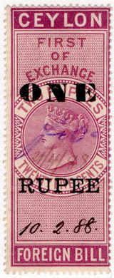 (48) 1R Overprint (1885)