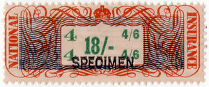 (08a) 18/- Orange & Green (1948)