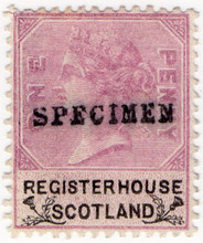 (19) 1d Lilac & Black (1879)
