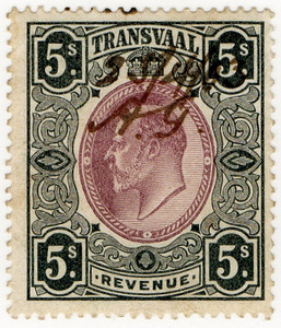(96) 5/- Black & Purple (1902)