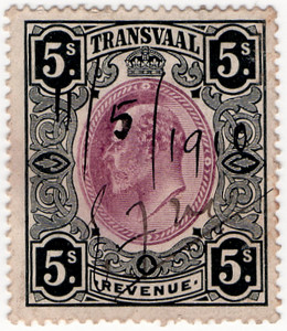 (105) 5/- Black & Purple (1906)