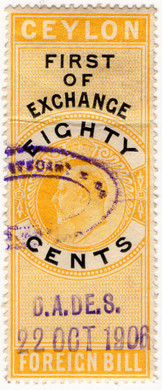 (70) 80c Yellow & Black (1904)