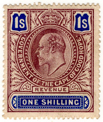 (148) 1/- Lilac & Blue (1903)