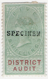 (06) 5/- Green & Violet (1882)